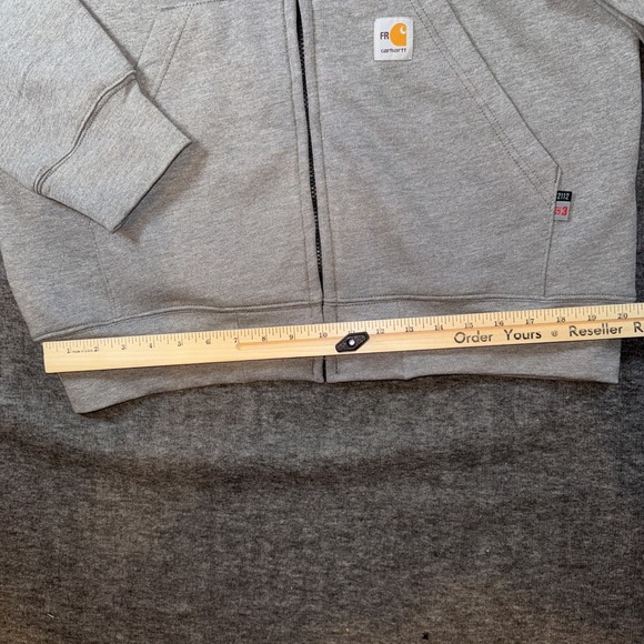 Carhartt Men FR TS4982-FRM Flame Resistant Hoodie CAT3 2112 Gray Medium TALL NEW - Picture 12 of 16